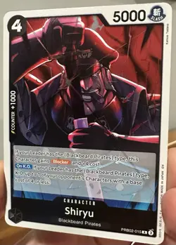 Shiryu PRB02-015 Foil Rare One Piece Premium Booster -The Best Vol. 2 English NM - Image 2