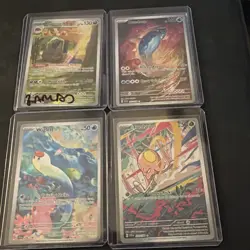 Pokemon TCG Lot of 4 Cards Wiglett Toedscool Mabosstiff Dondozo NM - Image 1