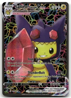 Sableye Pikachu Cosplay Card Cute Custom ACG Pokemon FREE SHIPPING - Image 1