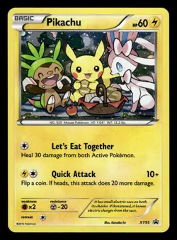 Pikachu XY95 Promo Holo XY Promo Pokemon Card - Image 2