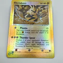 2003 Pokemon Card - Electabuzz Sandstorm 35/100 Reverse Holo - Crease - Image 4