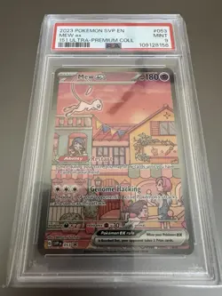 PSA 9 Mew ex 053 Sv: Scarlet & Violet Promo Card Holo MINT - Image 1