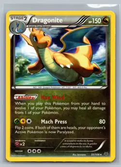 Dragonite (51) XY - Roaring Skies #51/108 Rare Pokemon Card - Image 1