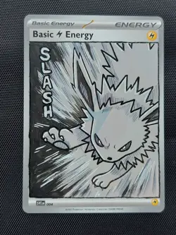 Jolteon Pokemon Custom Hand Painted Pokemon Card - Unique OOAK Manga Style - Image 1