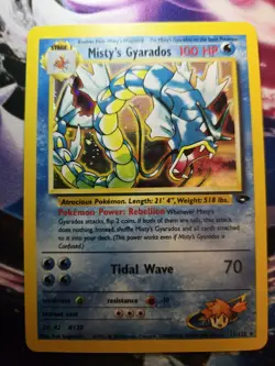 Misty's Gyarados - G2: Gym Challenge (13/132) WotC Holo Rare Pokemon Card LP - Image 1