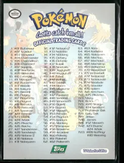 Checklist #90 Topps Trading Cards Series 1 Pokemon Near Mint - Image 2