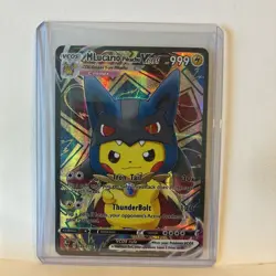 MLucario Pikachu VCOS Holo Non-TCG Fan Art 046/055 Card Nm - Image 1