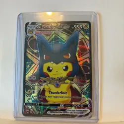 MLucario Pikachu VCOS Holo Non-TCG Fan Art 046/055 Card Nm - Image 2