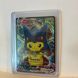MLucario Pikachu VCOS Holo Non-TCG Fan Art 046/055 Card Nm - Image 3