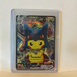 MLucario Pikachu VCOS Holo Non-TCG Fan Art 046/055 Card Nm - Image 4