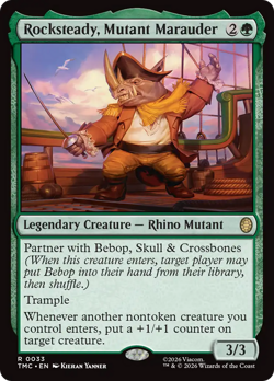 Rocksteady, Mutant Marauder (REGULAR) x1 - MTG TMC #33 - Image 1