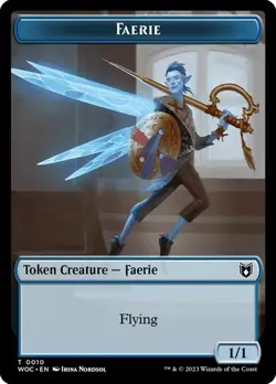 Faerie Rougue #16 - Faerie Double Sided Token [Wilds of Eldraine] MTG - Image 2