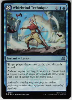 MTG Whirlwind Technique Foil NM Avatar The Last Airbender Magic 100 - Image 1
