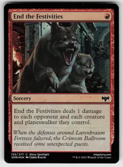 End the Festivities Foil C Innistrad: Crimson Vow 155 MTG - Image 1