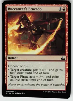 Buccaneer's Bravado Foil C Rivals of Ixalan 96 MTG - Image 1