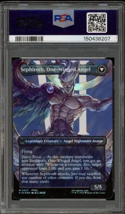 Magic MTG Sephiroth FIN CHAR Borderless Surge Foil #0527 PSA 10 Gem Mint - Image 2