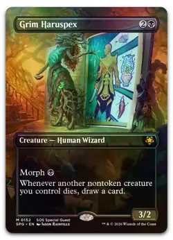 Grim Haruspex (Borderless) #152 (Foil) (NM) Special Guests SPG Magic MTG - Image 1
