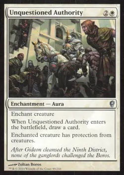 Unquestioned Authority 85 Uncommon Conspiracy Magic: The Gathering MP - Image 1
