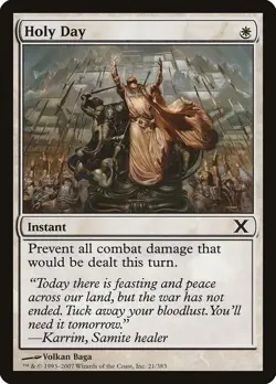 10th Edition Holy Day MTG Magic the Gathering NM - Image 1