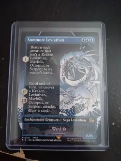 Magic: The Gathering Final Fantasy Summon: Leviathan Borderless Extended Art - Image 1