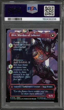 Magic MTG Clive Ifri's Dominant FIN Char Borderless Surge Foil #0530 PSA 10 - Image 2
