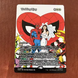 Wedding Ring Non-Foil Borderless 0007 Spider-Man Magic the Gathering - Image 1