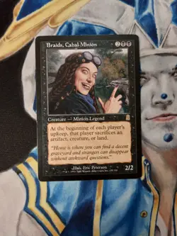 Braids, Cabal Minion MTG Odyssey Rare Black Creature Heavily Played x1 BC4 - Image 1
