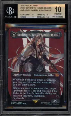 Magic MTG Sephiroth Fabled Soldier FIN Surge Foil #0527 BGS 10 Pristine - Image 1