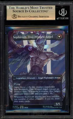 Magic MTG Sephiroth Fabled Soldier FIN Surge Foil #0527 BGS 10 Pristine - Image 2