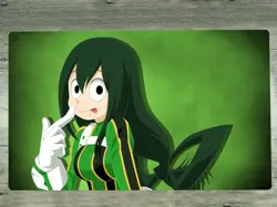 YGOmat My Hero Academia Tsuyu Asui TCG CCG Playmat Trading Card Game Mat Pad Bag - Image 1