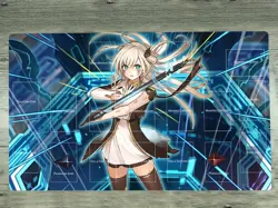 YGOmat Playmat Sky Striker Ace - Raye TCG CCG Mat Rubber Trading Card Game Mat - Image 1