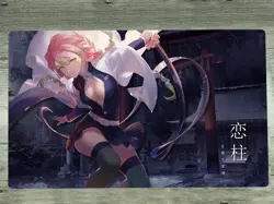 YGOmat Playmat Demon Slayer: Kimetsu no Yaiba Kanroji Mitsuri TCG Card Game Mat - Image 1
