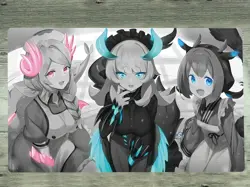 YGOmat OCG Play Mat Dragonmaid Deck CCG TCG Pad Custom Card Game Mat With Bag - Image 1