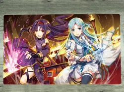 YGOmat Playmat Sword Art Online SAO Sinon Konno Yuuki TCG CCG Mat Card Game Mat - Image 1