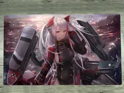 YGOmat Duel Play Mat Azur Lane Prinz Eugen CCG TCG Mat Trading Card Game Playmat - Image 1