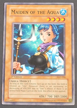 Yugioh TCG - 1x Maiden of the Aqua - PGD-008 - LP - 1st Edition - Vintage - 2003 - Image 1