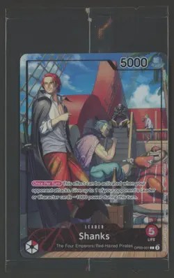 One Piece SHANKS Leader Promo Card PSA Magazine July 2025 Sealed OP09-001 - Image 1