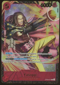 One Piece TCG 2025 Regional Season 2 Top 64 Prize Card OP09-013 Yasopp - Image 1