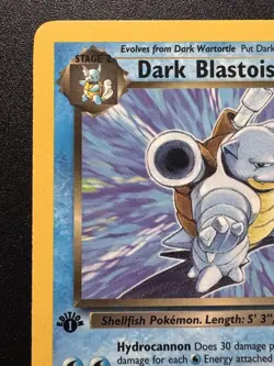 1st Edition Dark Blastoise 20/82 Team Rocket WoTC Pokemon Card Rare LP - Image 3