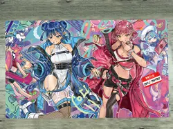 YGOmat Evil☆Twin Kisikil Evil☆Twin Lilla Card Game Playmat TCG CCG Play Mat Pad - Image 1