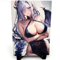 Genshin Impact Shenhe Sexy Anime Waifu Girl Doujin Lewd Goddess Story Art Card - Image 1