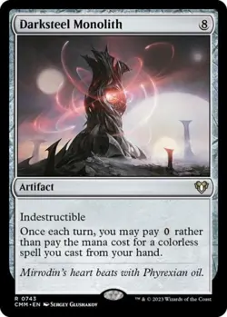MTG English Darksteel Monolith NM Normal Commander Masters - Image 1