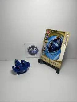 Bakugan Aquos Limulus Blue Battle Brawlers W/Card RARE - Image 1