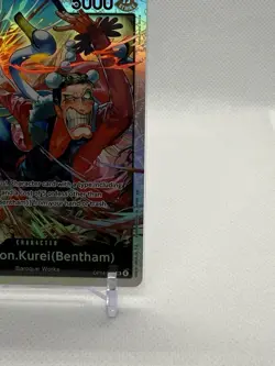 Mr.2.Bon.Kurei (Bentham) OP14-091 - The Azure Sea's Seven Super Rare Holo - Image 3