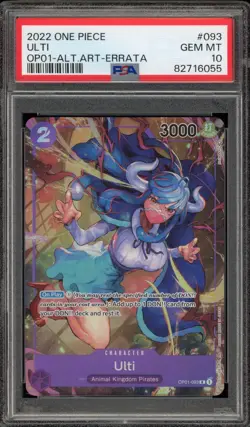One Piece CCG Ulti Alternate Art Errata OP01-093 PSA 10 Gem Mint - Image 1