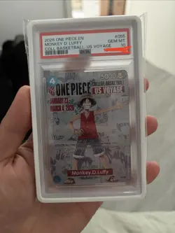 2026 ONE PIECE PROMOS COLLEGE BASKETBALL : US VOYAGE MONKEY D. LUFFY PSA 10 - Image 1