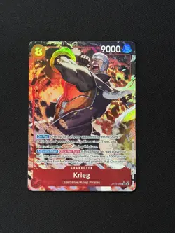 Krieg Alternate Art Foil OP15-008 Adventure on Kami's Island One Piece NM/Mint - Image 1