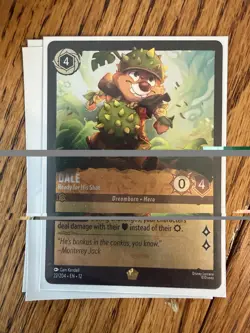 Disney Lorcana Wilds Unknown Dale - Ready for His Shot Legendary cold foil - Image 1