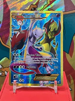 Mewtwo EX 163/162 (Breakthrough) - Full Art Secret Rare Holo Pokemon Card NM - Image 1