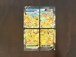 Pikachu V-UNION 4-Card Promo Holo Set SWSH139-142 English. Celebrations (2021) - Image 3